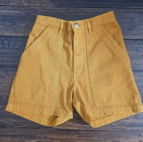 NWT Big Bud Press Work Shorts - Mustard Yellow XS - Picture 1 of 6
